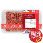 Morrisons British Minced Beef 20% Fat 500g