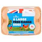 Morrisons Large Free Range Eggs 6 per pack