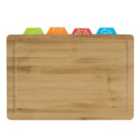 AFB Home Bamboo Cutting Board with 4 Flexi Mats