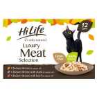 HiLife It's Only Natural Luxury Cat Food Meat Selection 12 x 70g
