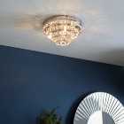 Vogue Motown 4 Light Jewel Flush Ceiling Light