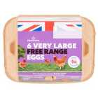 Morrisons Very Large Free Range Eggs 6 per pack