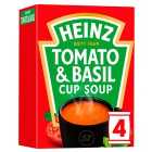 Heinz Cream of Tomato & Basil Cup Soup 4 x 22g
