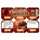 Morrisons Chocolate Mousse 6 x 60g
