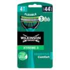 Wilkinson Sword Xtreme 3 Sensitive Men's Disposable Razors 4 per pack