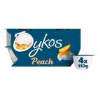 Oykos Greek Style Peach Yogurts 4 x 110g
