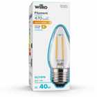Wilko 1 Pack Screw E27/ES LED Filament 470 Lumens Candle Light Bulb