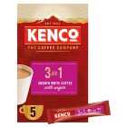 Kenco 3 in 1 Smooth White Instant Coffee with Sugar Sachets 5 x 20g