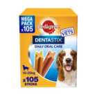 Pedigree Dentastix Daily Adult Medium Dog Treats Dental Sticks 105 x 26g