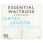 Essential 2 Extra Length Kitchen Rolls, 2 rolls