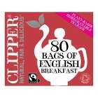 Clipper Organic English Breakfast 80 Tea Bags, 232g