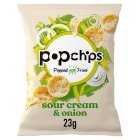 Popchips Sour Cream & Onion Crisps, 23g
