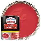 Sandtex 10 Year Exterior Gloss Paint - Pillar Box Red - 750ml
