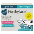 Forthglade Natural Grain free Adult Fish Variety Pack 12 x 395g