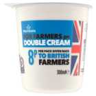 Morrisons For Farmers British Double Cream 300ml