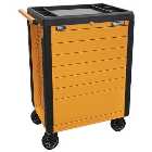 Sealey Rollcab 7 Drawer Push-To-Open Hi-Vis Orange