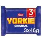 Yorkie Milk Chocolate Bar Multipack 3 Pack 3 x 46g