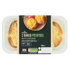 Morrisons 2 Baked Potatoes with Cheddar 450g