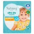Nutmeg Ultra Dry Nappies Size 6+ 26 per pack