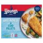 Young's 4 Breaded Cod Fillets 400g