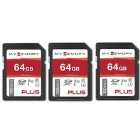 MyMemory PLUS 64GB V30 High Speed SD Card (SDXC) UHS-1 U3 - 100MB/s - 3 PACK