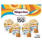 Haagen-Dazs Gelato 150 Calories Caramel Swirl Ice Cream 4 x 95ml
