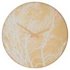 Fifty Five South Celina Wall Clock with Gold Branch Pattern