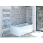 Wickes Valsina Right Hand P-Shaped Undrilled Shower Bath - 1675 x 800mm