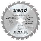 Trend 190mm 24T Craft Circular Saw Blade for DeWalt Wormdrive
