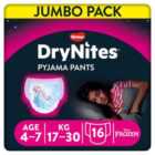Huggies Drynites Pyjama Pants Disney Fairies 4-7Yr Jumbo Pack 16 per pack