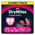 Huggies Drynites Pyjama Pants Disney Fairies 3-5Yr Jumbo Pack 16 per pack