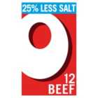 Oxo Reduced Salt Beef Stock 12 Cubes 71g