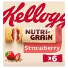 Kellogg's Nutri-Grain Strawberry Snack Bars 6 x 37g
