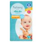 Nutmeg Ultra Dry Nappies Size 4+ 78 per pack