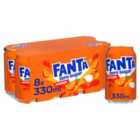 Fanta Orange Zero Cans 8 x 330ml