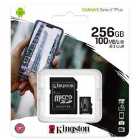 Kingston 256GB Canvas Select Plus micro SD Card (SDXC) + SD Adapter - 100MB/s