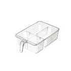 KitchenCraft Fridge / Cupboard Storage Large Container with Handles