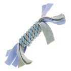 Little Rascals Fleecy Rope Coil Blue Puppy Toy