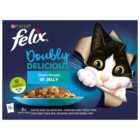 Felix As Good As It Looks Doubly Delicious Ocean Recipes Cat Food 12 x 100g