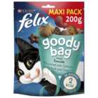 Felix Goody Bag Seaside Mix Cat Treats 200g  