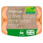Waitrose British Blacktail Free Range Very Large Eggs, 6s