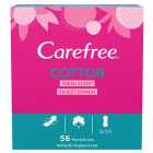 Carefree Cotton Fresh Scent Pantyliners 56 per pack
