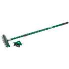 Draper Paving Brush Set with Twin Heads and Telescopic Handle