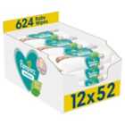 Pampers Sensitive Baby Wipes 12 x 52 per pack