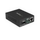 StarTech.com Gigabit Ethernet Fiber Media Converter with Open SFP Slot - Supports 10/100/1000 Networ