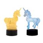 3D Hologram Colour-Changing Unicorn LED Lamp