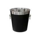 Premier Housewares Stainless Steel Champagne Bucket - Black