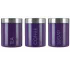 Premier Housewares Purple Liberty Canisters - Set of 3