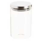 Round Clear Glass Storage Jar with Metal Lid – 950ml