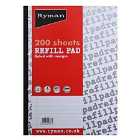 Ryman A4 Ruled Refill Pad – 200 Sheets